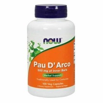 New Now Foods Pau D&#39;arco 500Mg 100 Ct - £10.63 GBP