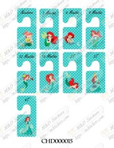 Baby clothes closet dividers. Ariel mermaid themed. Newborn - 4T. CHD000015 - $9.99