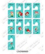 Baby clothes closet dividers. Ariel mermaid themed. Newborn - 4T. CHD000015 - €8,70 EUR