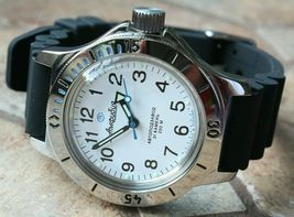 Russian Mechanical Automatic Wrist Watch Vostok Amphibian Diver 120813 - £98.75 GBP