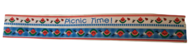 SRM Scrapbook Sticker Border 12&quot; Picnic Time Watermelons Ants Summer Foo... - $2.99