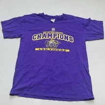 VTG 2003 LSU Tigers Gildan Shirt Mens Large Purple National Champions - $21.77