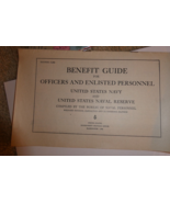 Vintage 1944 Booklet US Navy Benefit Guide for Officers and Enlisted Per... - £17.25 GBP