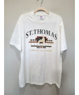 Vintage Hanes L Large Tee Shirt Women St Thomas US Virgin Islands Single... - $23.70