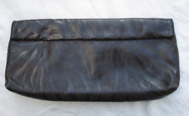 Donald J Pliner Leather or Lambskin Clutch Bag Textured Jungle Stripe Handbag - £18.95 GBP