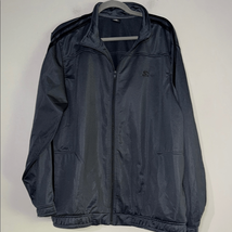 STARTER Black Windbreaker Jacket with Relaxed Fit - £11.81 GBP