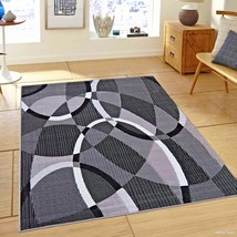 Rugs Area Rugs Carpets 5x7 Rug Modern Large Floor Gray Living Room Bedroom Rugs - £101.09 GBP