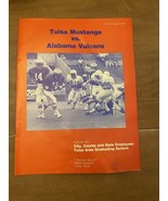 AFA American Football Program Tulsa Mustangs VS Alabama Vulcans - £42.94 GBP