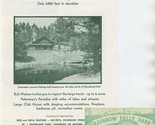 Rainbow Falls Park Brochure &amp; Card Woodland Park Colorado 1950&#39;s - £21.90 GBP