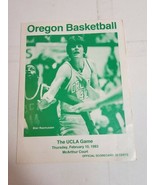 Vintage 1980s Oregon Ducks vs UCLA Bruins Basketball Game Program 1983 V... - £8.94 GBP