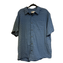 Oliver &amp; Burke Men&#39;s XXL Palm Tree Tropical Button-Up Shirt Blue Cotton ... - $19.99