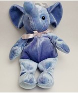 Kellytoy Blue Elephant Kids Plush Stuffed Animal Pink Bow Toy 14&quot; - $29.65