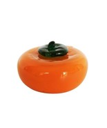 Vtg Pumpkin Paperweight Orange Art Glass Halloween Fall Autumn Thanksgiving - $459.19 MXN