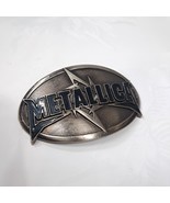 Metallica Metal buckle for hat silver band logo pewter badge rock band V... - €21,40 EUR