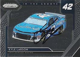 Autographed Kyle Larson 2019 Panini Prizm Racing In The Groove (#42 Credit One T - £57.52 GBP