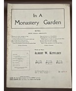 1921 Roaring 20&#39;s Vintage Sheet Music-IN A MONASTERY GARDEN-by Albert Ke... - €12,94 EUR