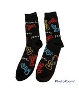 Friends TV Show Socks 6-12 Black Red Lobsters Blue Coffee Mugs Yellow Gu... - $7.83