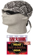 Hav-A-Hank Black Paisley Doo Do Rag Fitted Tied Bandana Danna Skull Head Wrap - £5.61 GBP