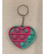 Heart Shaped Fidget Sensory Pusher Pop Toy Hanger 2.25&quot; X 2.75&quot; Pre-Owne... - €6,85 EUR