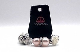 Paparazzi  Refreshing Stretch Bracelet Pink, White Flower and Other Beads - £6.39 GBP
