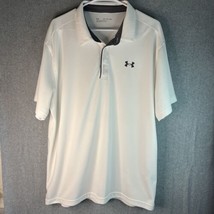 Under Armour Men’s XXL Polo Shirt White Button-up Breathable - $27.08