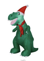 Gemmy Christmas Airblown Inflatable T Rex, 3.5 ft Tall,  Light up Local Pickup - $39.93