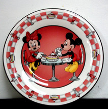 Lenox Disney Mickey and Minnie Mouse &#39;Soda Shop Sweethearts&#39; Tidbit Plate - £7.90 GBP