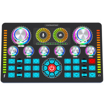 Q7 Live Streaming Sound Card Audio Mixer for mobile phones/PCs Recording Live - £36.96 GBP