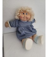 1986 Cornsilk Kid Cabbage Patch Doll Blonde Hair Blue Eyes Blue Flower D... - £28.61 GBP