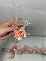 Vtg Silvestri Glass Hummingbird Pink Flower Clip-On Ornament  7 Butterfly 2 Bird - $58.91