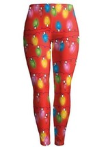 Pink Queen Women&#39;s 3D Digital Printed Christmas Stretchy Leggings Medium Lights - £11.06 GBP