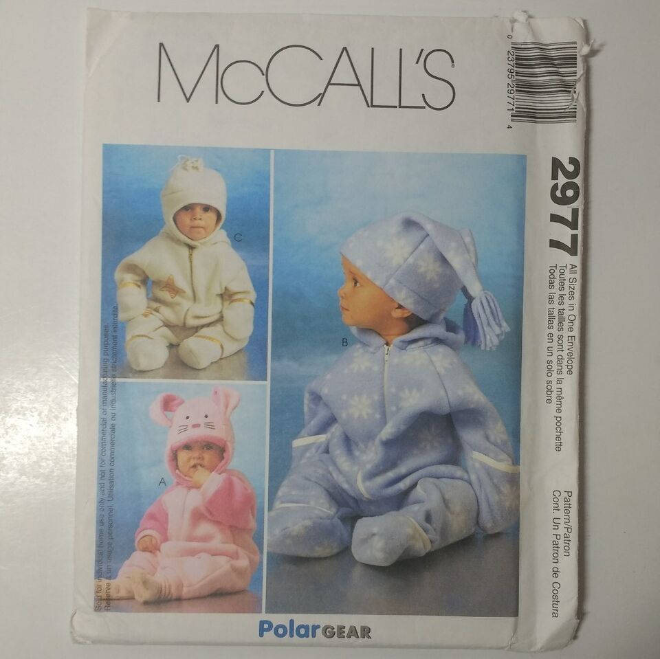 McCall's 2977 Infants' Bunting Hats - £10.30 GBP