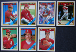 1988 Topps Tiffany Traded St. Louis Cardinals Team Set of 7 Baseball Cards - £3.14 GBP