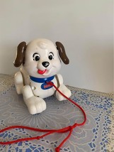 Vintage Fisher Price Barking Pull Along Puppy Toy - £6.92 GBP