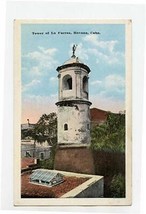 Tower of La Fuerza Havana Cuba Postcard Swan - £10.85 GBP
