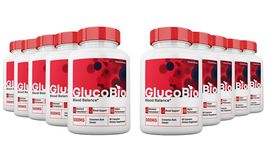 10 Pack GlucoBio Blood Support Capsules, Max Strength, Gluco Bio Capsules - $211.98