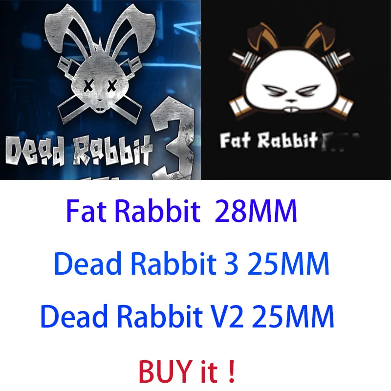 Decoration fat Dead Rabbit 3 v3 v2 Siren v4 bskr mini max solo Taifun gt... - $14.41+