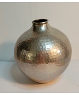 Hammered Metal Vase - $20.00