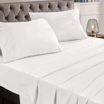 Luxurious 4PC King Size Sheet Set Breathable Cooling Hotel Quality Sheets for Me - $34.57