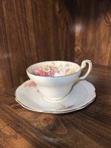 EB Foley Bone China Floral Pattern Cup And Saucer - £34.83 GBP