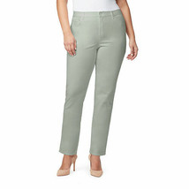 Gloria Vanderbilt Women&#39;s Straight Leg Amanda Jeans 16 AVERAGE Light Fern New - £19.56 GBP