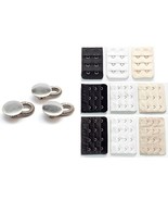Spring button &amp; 2- 3- 4-Hook Bra Extender Black, White, Beige (Variety 1... - $186.86 MXN