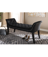 Gardwin Luxe and Black Velvet Upholstered Bench - $236.00