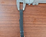 vintage NOS MCM 6CM black genuine leather watch strap silver buckle - £7.83 GBP