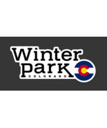 Winter Park - Colorado - Ski Resort Stickers  - with Colorado Flag - $5.99