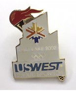USWEST Proud Sponsor Salt Lake City 2002 USA Olympic Lapel/Hat Pin Badge - £10.36 GBP