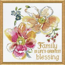 Design Works Crafts, Family Blessings Counted Cross Stitch Kit - $15.70