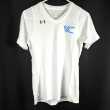 Fitted Volleyball Club Shirt Womens Small White Under Armour Tight Fit - $23.89