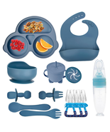 Silicone Baby Feeding Set, Baby Led Weaning Supplies Kit with Suction Bo... - €26,46 EUR