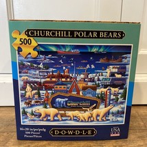 Dowdle &quot;Churchill Polar Bears&quot; 500 Piece Puzzle, 16 x 20, COMPLETE - £10.24 GBP